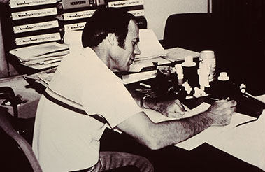 Mark Healy in his office