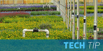 The correct pressure is key for irrigation efficiecy