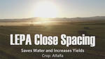 Interview: LEPA Close Spacing Saves Water & Increases Yields on Alfalfa in Nevada